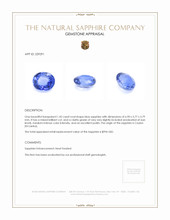 1.42 Ct. Blue Sapphire from Ceylon (Sri Lanka) Appraisal