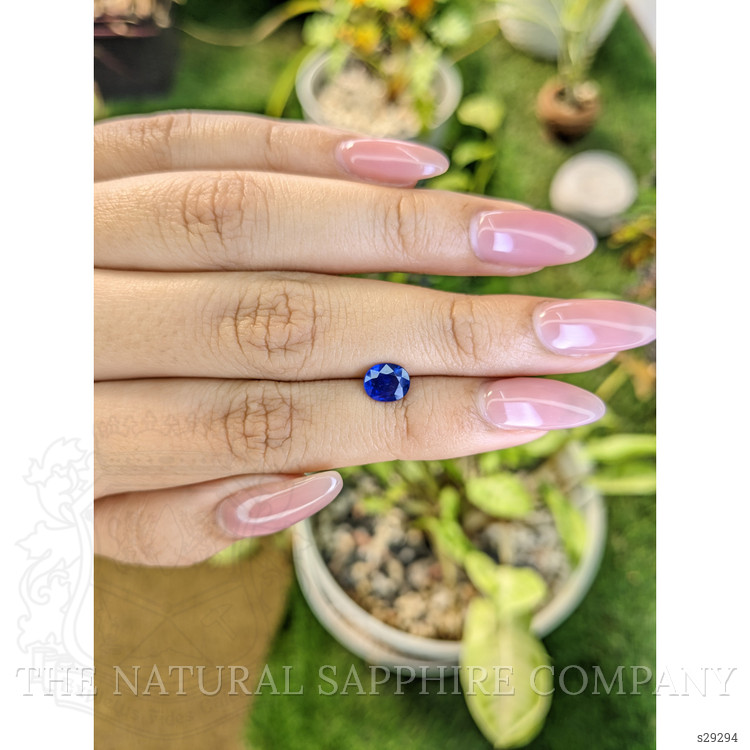 1.08 Ct. Blue Sapphire from Ceylon (Sri Lanka)
