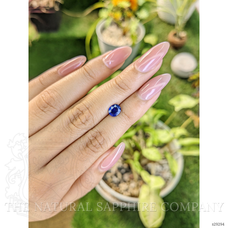 1.08 Ct. Blue Sapphire from Ceylon (Sri Lanka)