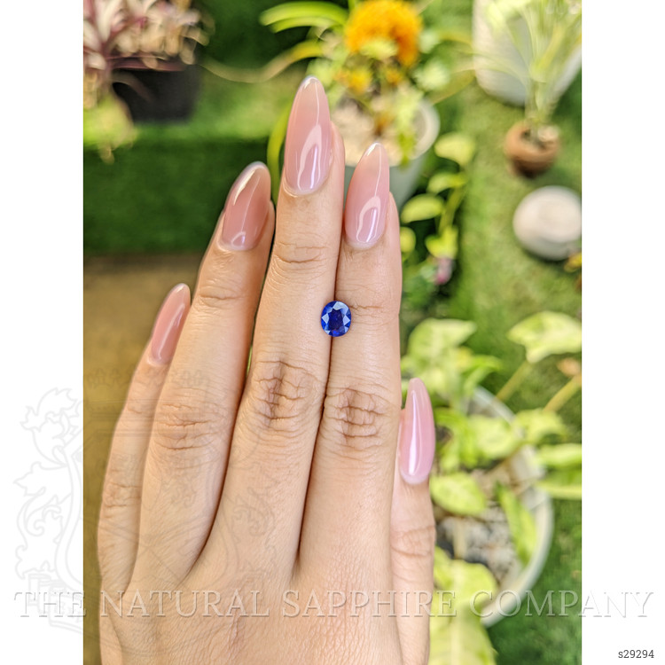 1.08 Ct. Blue Sapphire from Ceylon (Sri Lanka)