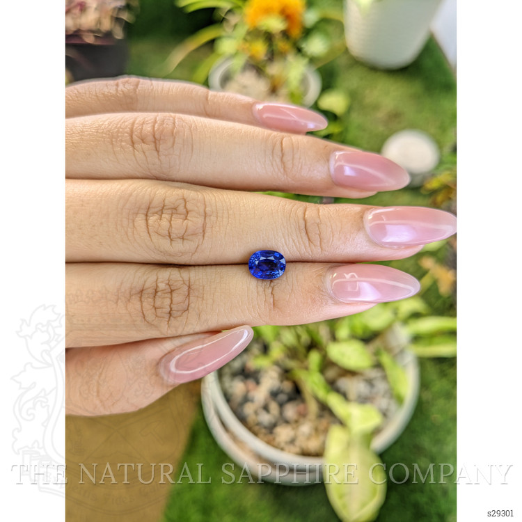 1.69 Ct. Blue Sapphire from Ceylon (Sri Lanka)