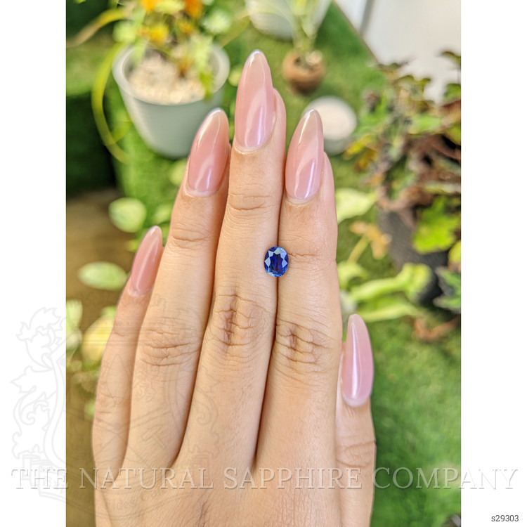 1.04 Ct. Blue Sapphire from Ceylon (Sri Lanka)