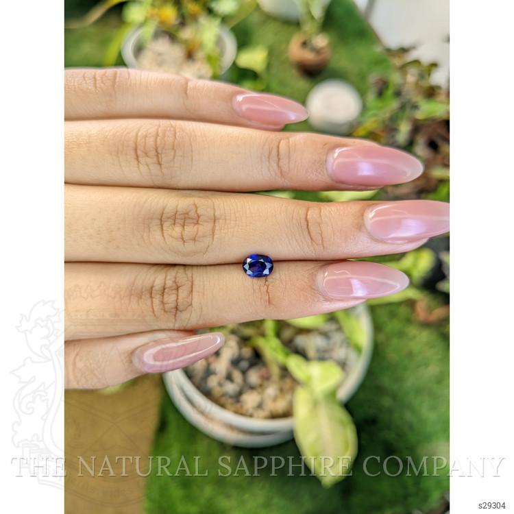 0.99 Ct. Blue Sapphire from Ceylon (Sri Lanka)