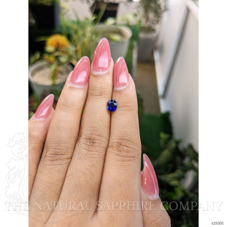 1.04 Ct. Blue Sapphire from Ceylon (Sri Lanka)