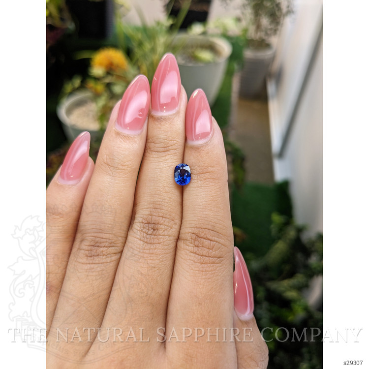 1.37 Ct. Blue Sapphire from Ceylon (Sri Lanka)