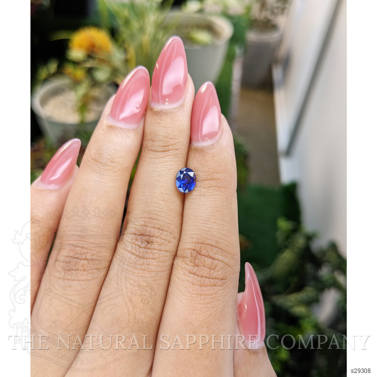 1.28 Ct. Blue Sapphire from Ceylon (Sri Lanka)