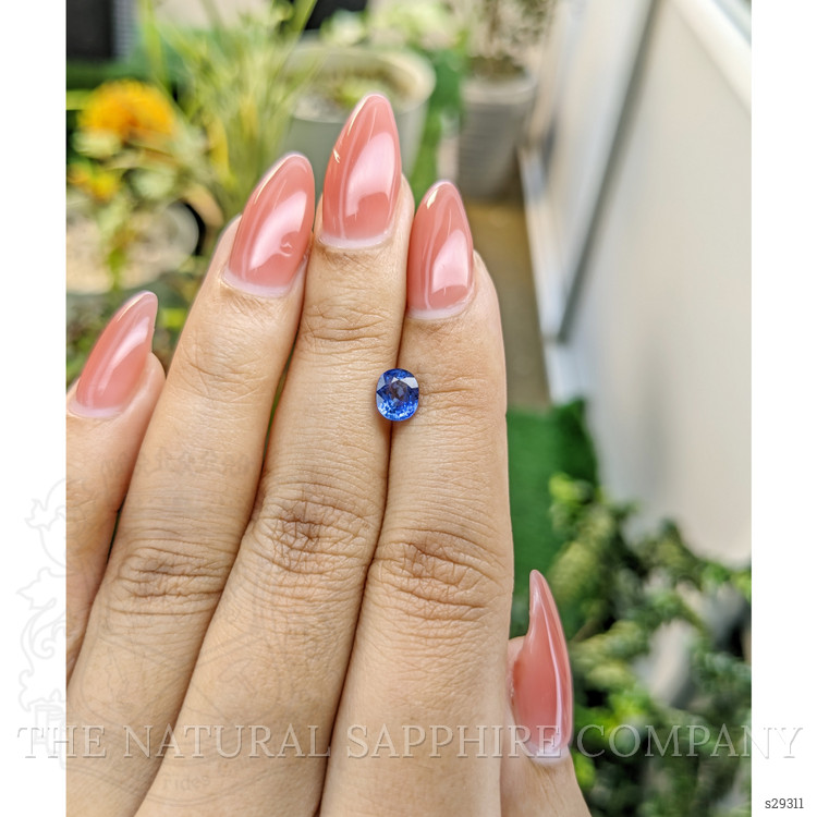 1.08 Ct. Blue Sapphire from Ceylon (Sri Lanka)