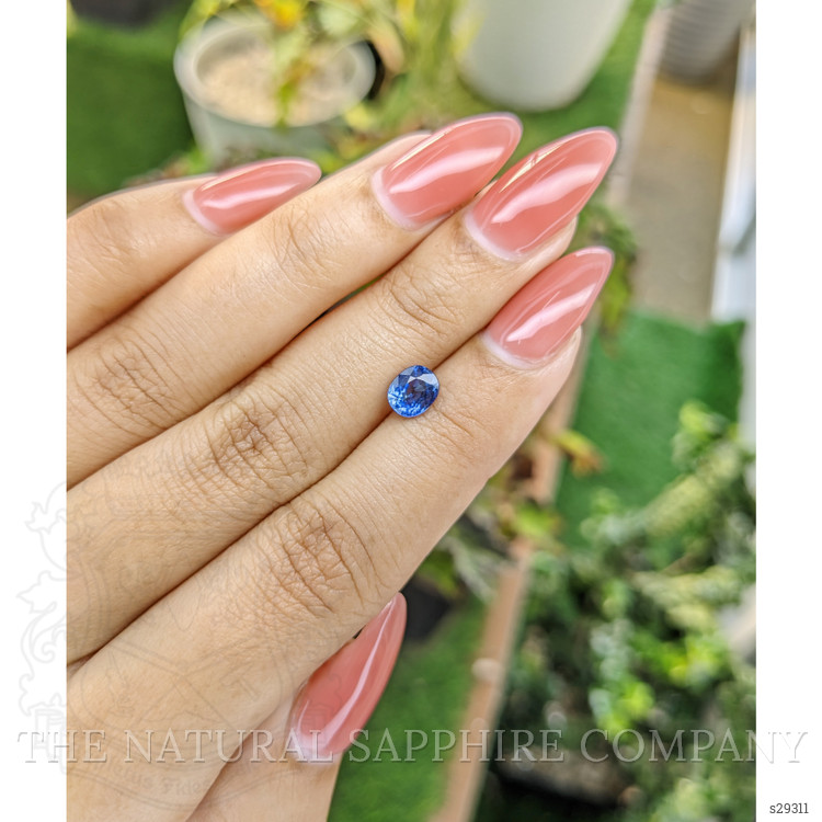 1.08 Ct. Blue Sapphire from Ceylon (Sri Lanka)