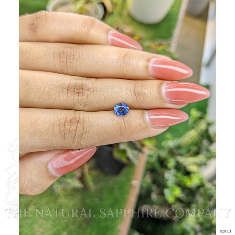 1.08 Ct. Blue Sapphire from Ceylon (Sri Lanka)