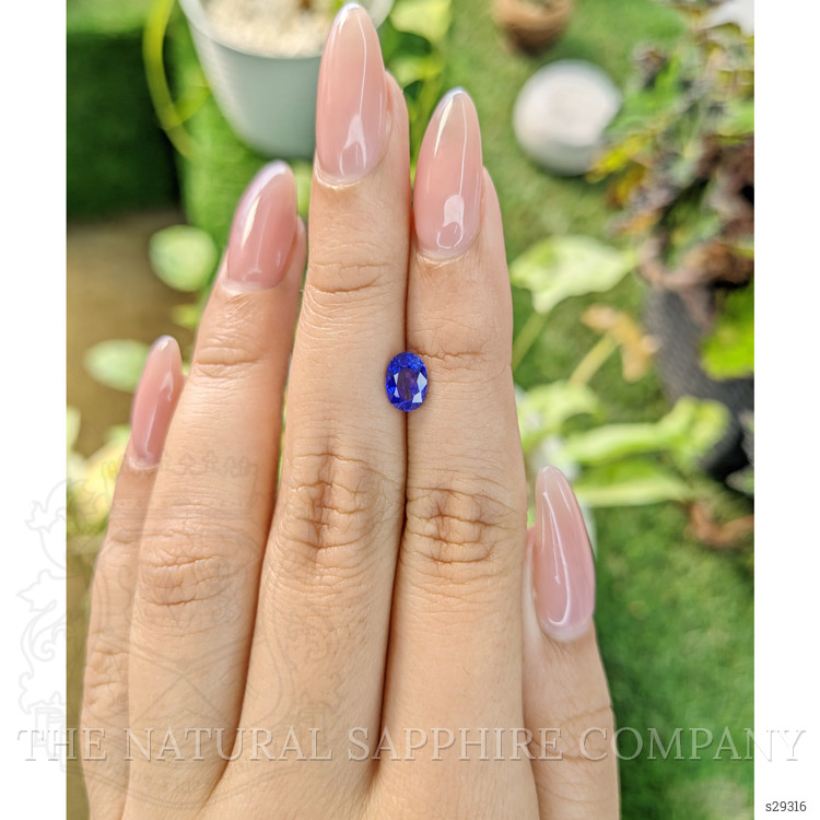 1.07 Ct. Blue Sapphire from Ceylon (Sri Lanka)