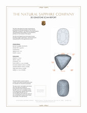1.02 Ct. Blue Sapphire from Ceylon (Sri Lanka) 3 D Scan Report
