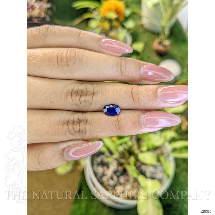 1.22 Ct. Blue Sapphire from Ceylon (Sri Lanka)