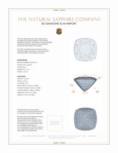 1.64 Ct. Blue Sapphire from Ceylon (Sri Lanka) 3 D Scan Report