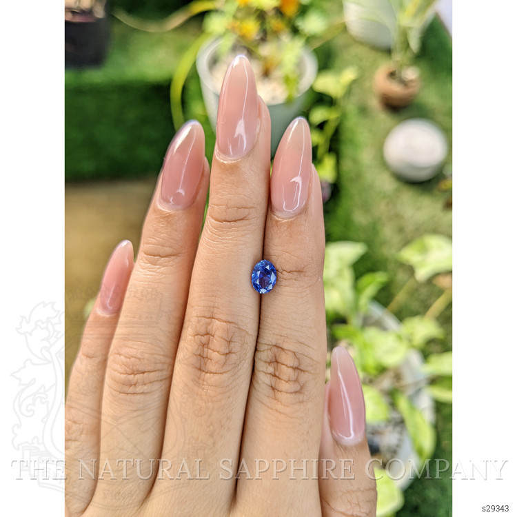 1.08 Ct. Blue Sapphire from Ceylon (Sri Lanka)