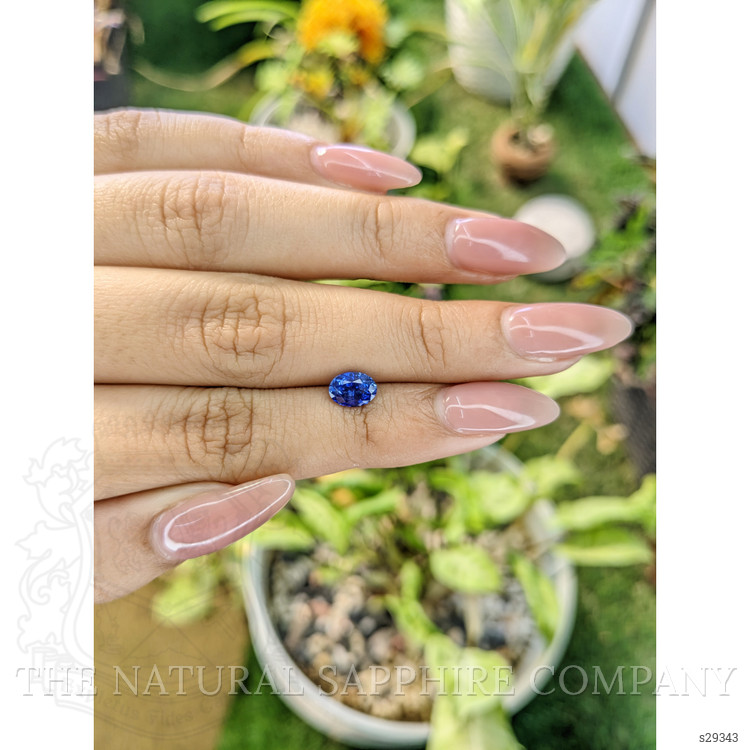 1.08 Ct. Blue Sapphire from Ceylon (Sri Lanka)