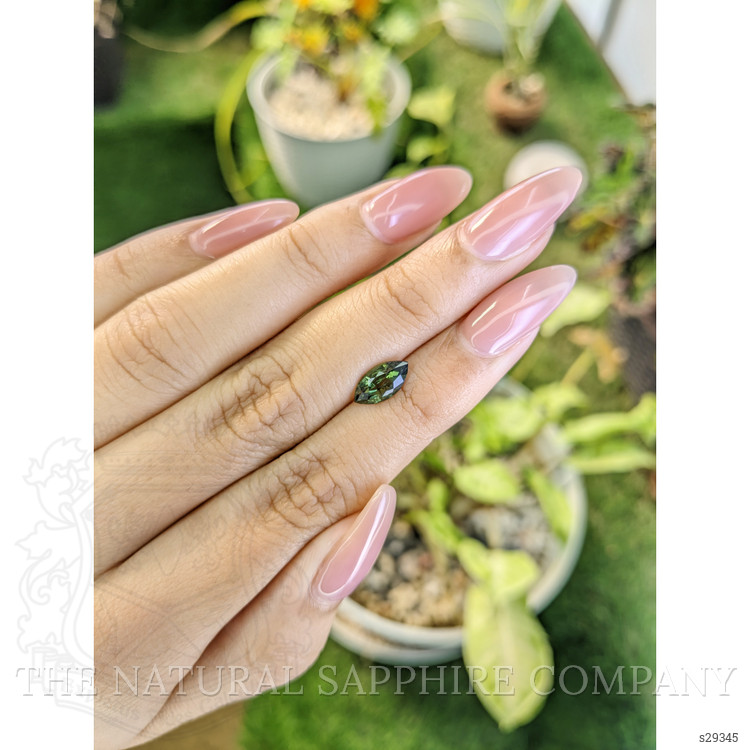1.39 Ct. Green Sapphire from Madagascar