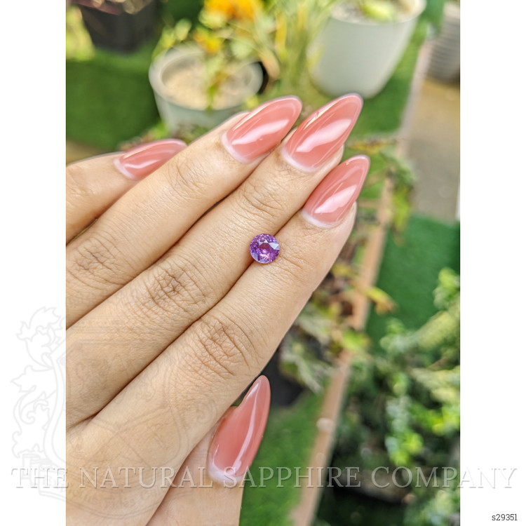 1.24 Ct. Pinkish Purple Sapphire from Ceylon (Sri Lanka)