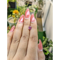 1.05 Ct. Purplish Pink Sapphire from Ceylon (Sri Lanka) Life Style