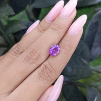 2.76 Ct. Purple Sapphire from Madagascar Life Style