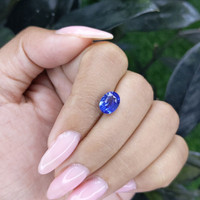 2.56 Ct. Blue Sapphire from Ceylon (Sri Lanka) Life Style
