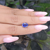 2.56 Ct. Blue Sapphire from Ceylon (Sri Lanka) Life Style