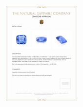 1.65 Ct. Blue Sapphire from Ceylon (Sri Lanka) Appraisal
