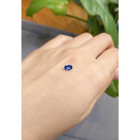 0.48 Ct. Blue Sapphire from Madagascar Life Style