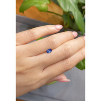 0.48 Ct. Blue Sapphire from Madagascar Life Style