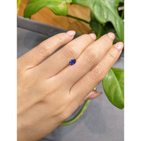 0.50 Ct. Blue Sapphire from Madagascar Life Style