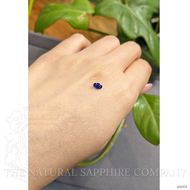 0.45 Ct. Blue Sapphire from Ceylon (Sri Lanka)