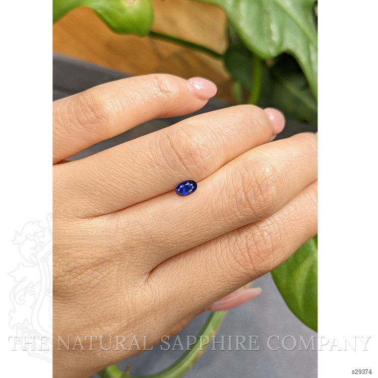 0.45 Ct. Blue Sapphire from Ceylon (Sri Lanka)