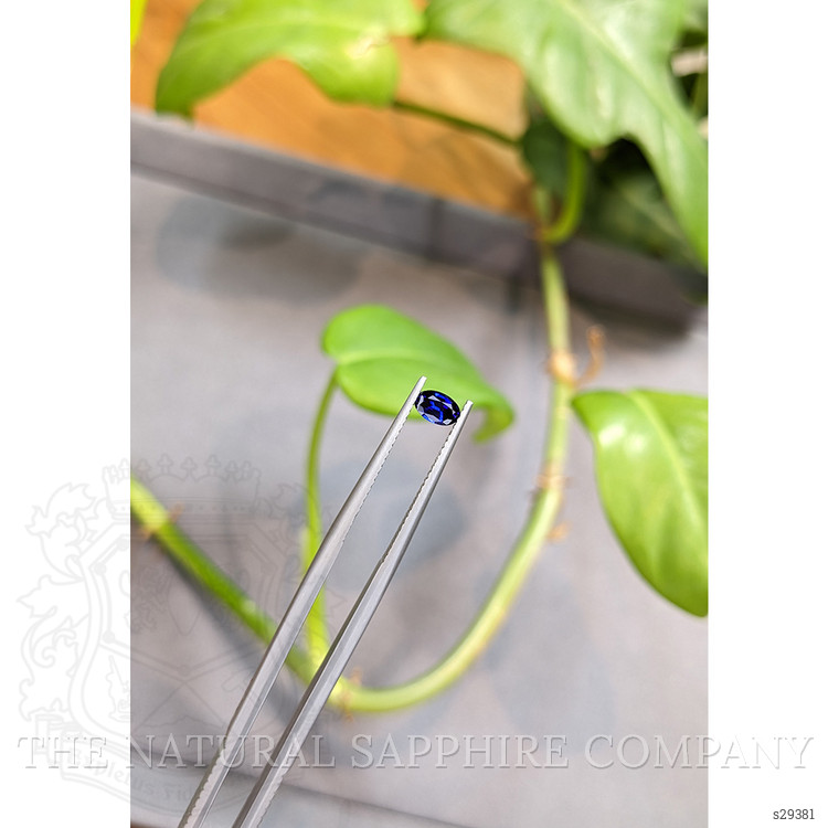 0.38 Ct. Blue Sapphire from Ceylon (Sri Lanka)
