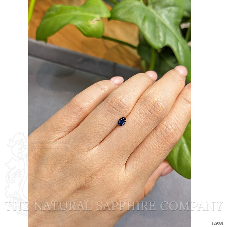 0.38 Ct. Blue Sapphire from Ceylon (Sri Lanka)