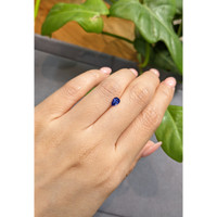 0.49 Ct. Blue Sapphire from Madagascar Life Style