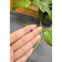 0.49 Ct. Blue Sapphire from Madagascar Life Style