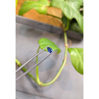 0.49 Ct. Blue Sapphire from Madagascar Life Style