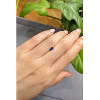 0.38 Ct. Blue Sapphire from Madagascar Life Style