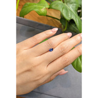0.51 Ct. Blue Sapphire from Madagascar Life Style
