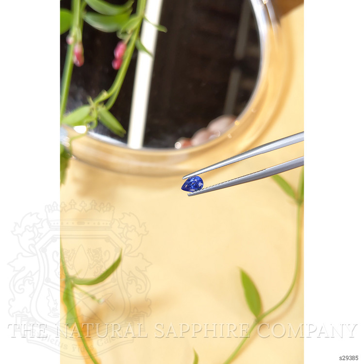 0.56 Ct. Blue Sapphire from Ceylon (Sri Lanka)