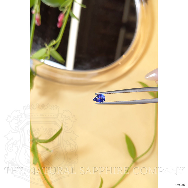 0.61 Ct. Blue Sapphire from Ceylon (Sri Lanka)