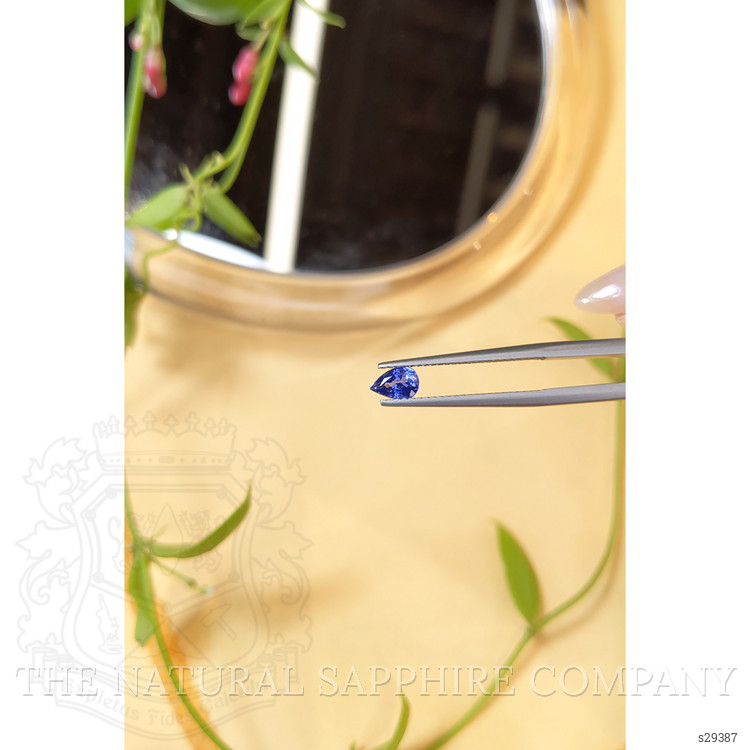 0.65 Ct. Blue Sapphire from Ceylon (Sri Lanka)