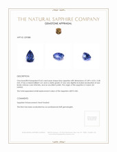 0.65 Ct. Blue Sapphire from Ceylon (Sri Lanka) Appraisal