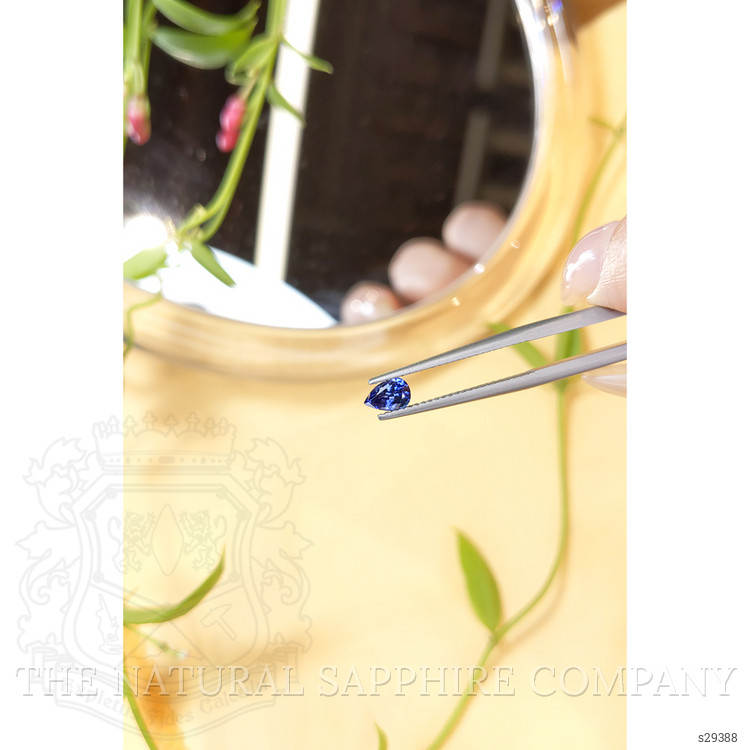 0.65 Ct. Blue Sapphire from Ceylon (Sri Lanka)