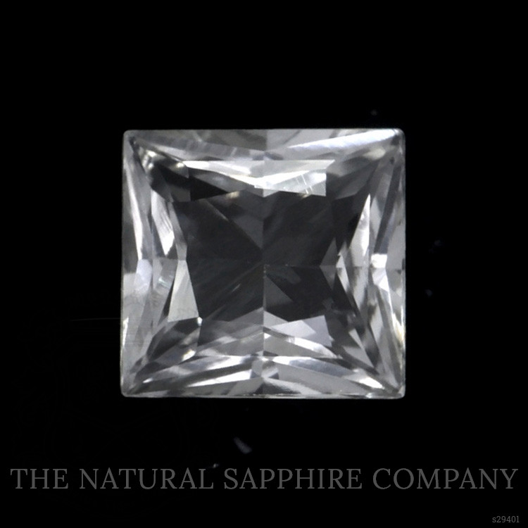 0.88 Ct. White Sapphire from Ceylon (Sri Lanka)