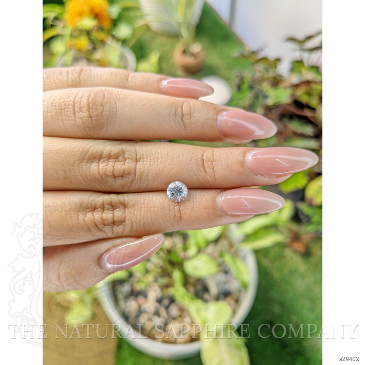 1.00 Ct. White Sapphire from Ceylon (Sri Lanka)