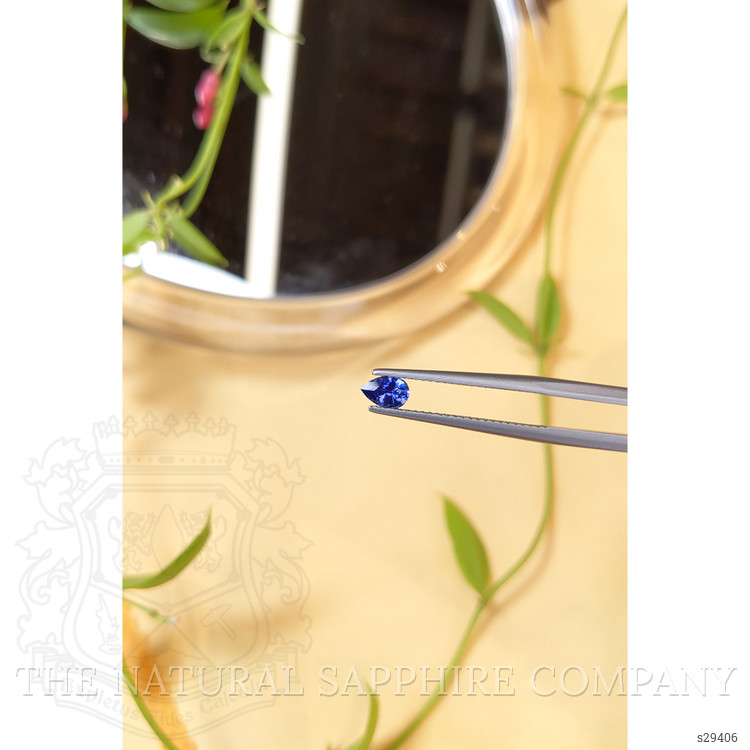 0.36 Ct. Blue Sapphire from Ceylon (Sri Lanka)