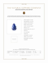 0.60 Ct. Blue Sapphire from Ceylon (Sri Lanka) Scan Report