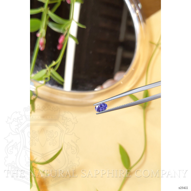 0.64 Ct. Blue Sapphire from Ceylon (Sri Lanka)