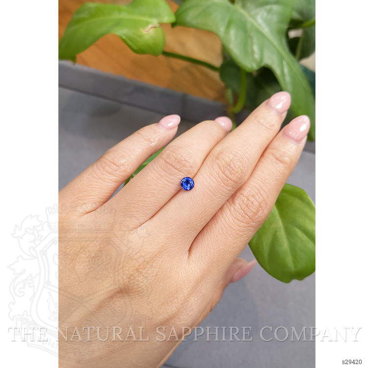 0.52 Ct. Blue Sapphire from Ceylon (Sri Lanka)