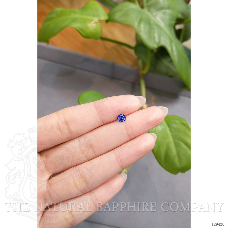 0.46 Ct. Blue Sapphire from Ceylon (Sri Lanka)